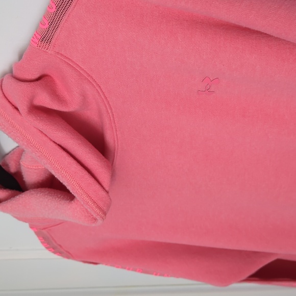 Under Armor Sz L Pink Sweatshirt with Cowl Neck and Netting on the Sleeves - Picture 4 of 5